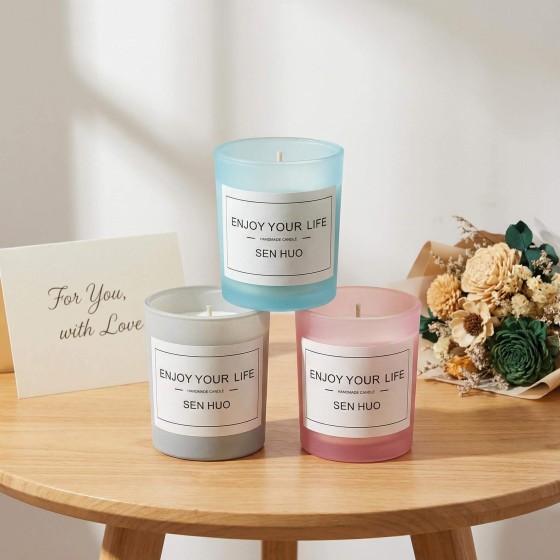 Scented Candle Jar | Aromatic Home Decor for Relaxation & Bedroom